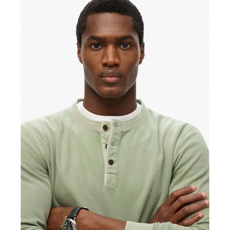 Superdry Lw Textured Grandad Top image number 2